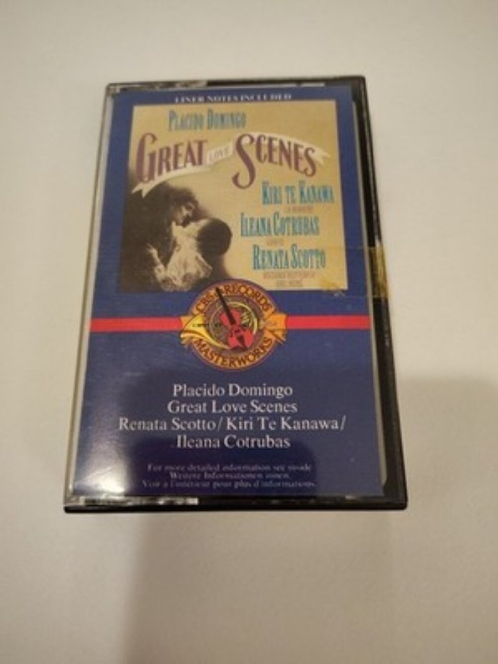 Placido Domingo - Great Love Scenes [Cassette] SEALED